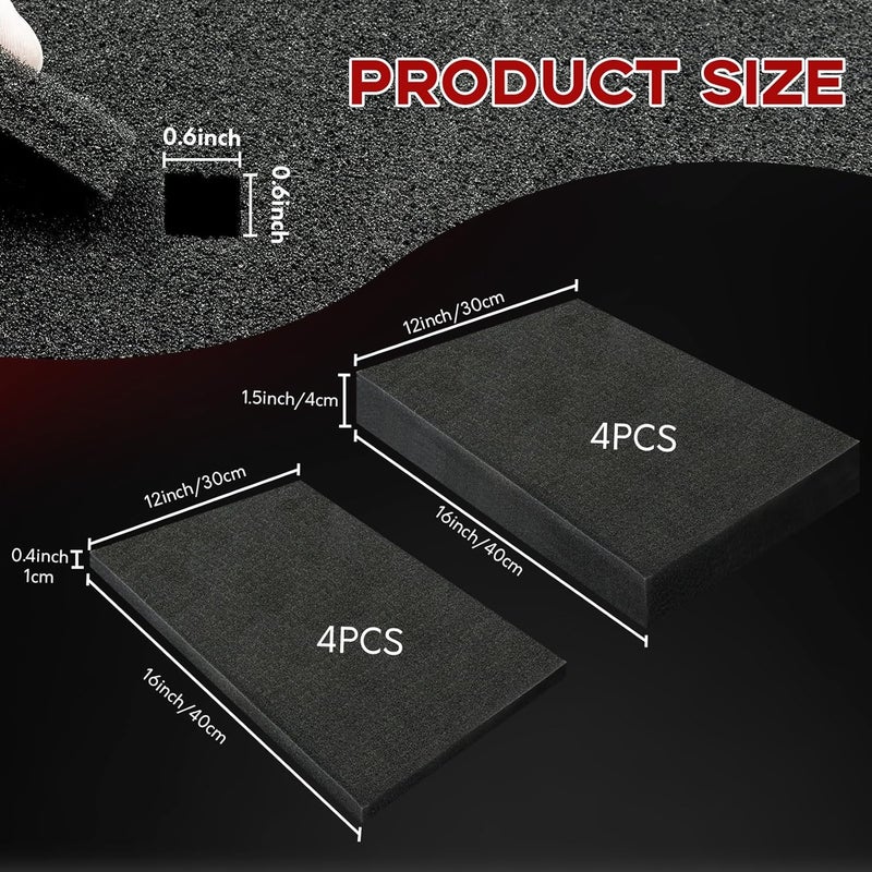PINGMIC Gun case foam -16 x 12 x 1.5 Inch Pick and Pluck Foam Sheets - High - Density for Gun Case, Ideal for Storing Guns, Crafts - Image 2